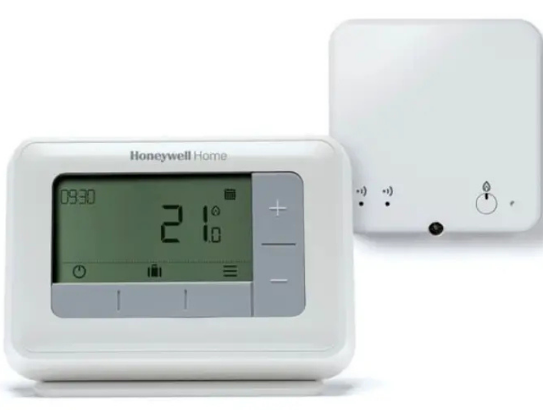 Honeywell T4R kablosuz oda termostatı ve alıcı ünitesi