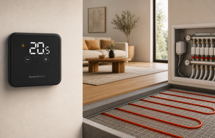 Yerden ısıtma oda termostatı ve zon kontrol sistemi