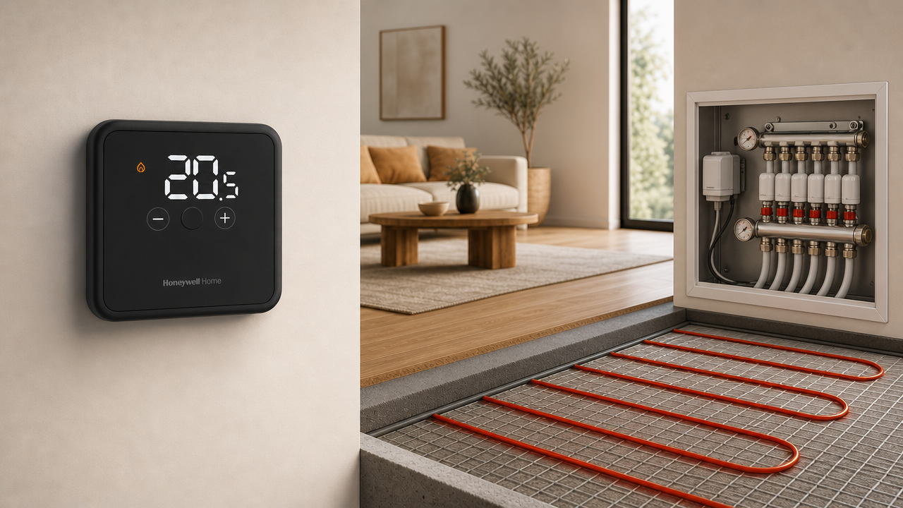 Yerden ısıtma oda termostatı ve zon kontrol sistemi